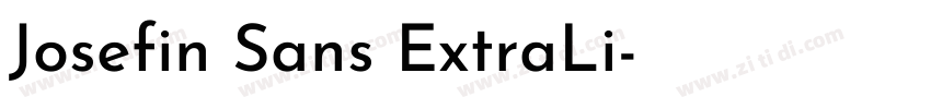 Josefin Sans ExtraLi字体转换